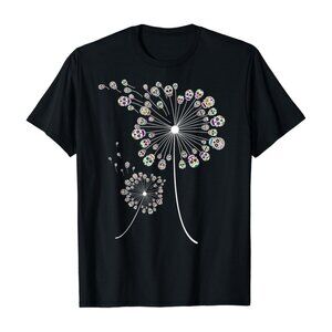 Funny Sugar Skull Gift For Men Women Cool Dandelion Flower T-Shirt